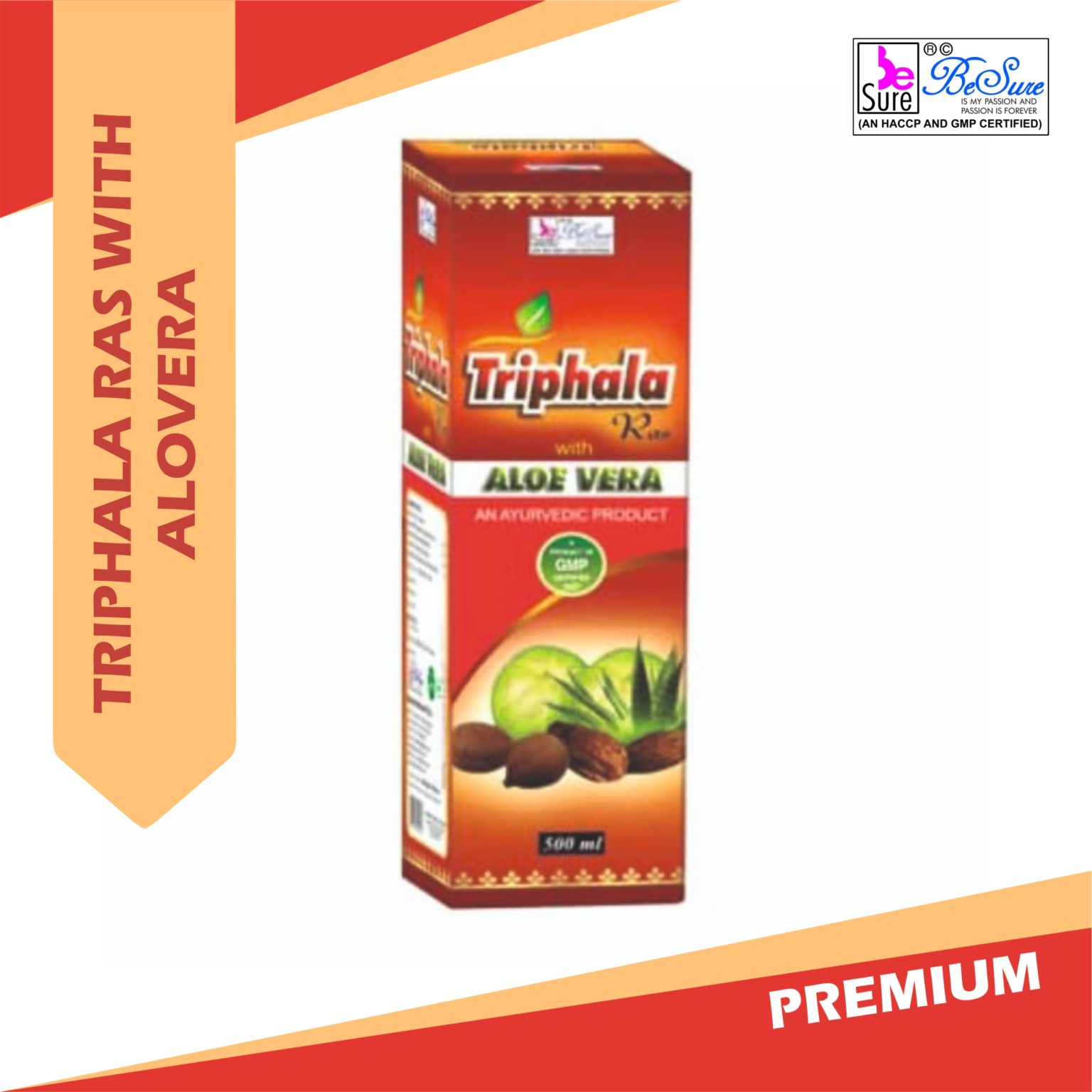 TRIPHALA WITH ALOE VERA 500 ML PREMIUM BeSure Sainik Canteen